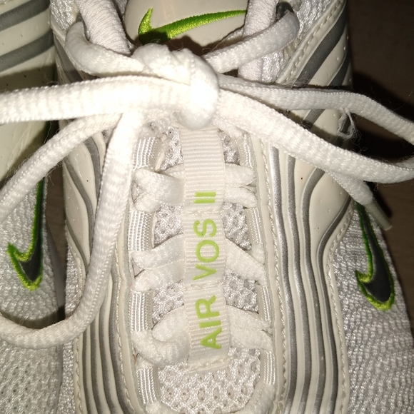 RARE 2005 NIKE AIR Voss II Phylite Running Shoes Lady's 9 White & Lime Green - Picture 9 of 12